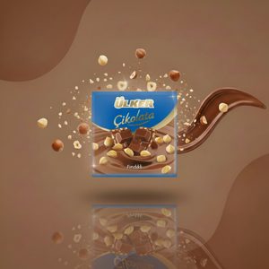 Ülker Çikolata Fındıklı, молочный шоколад с фундуком, 60 г