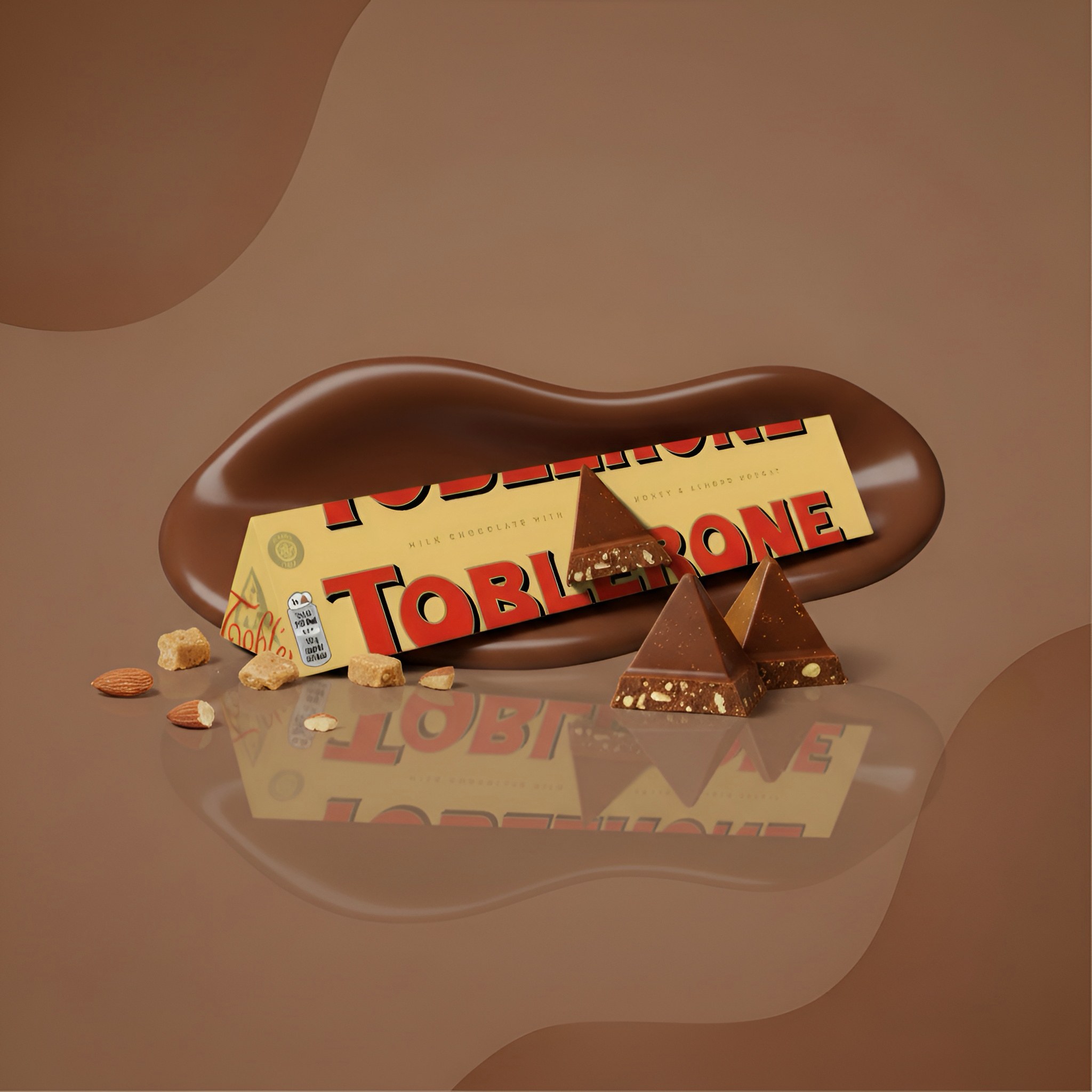 Шоколад Toblerone Milk молочный с миндалём и нугой 100 г