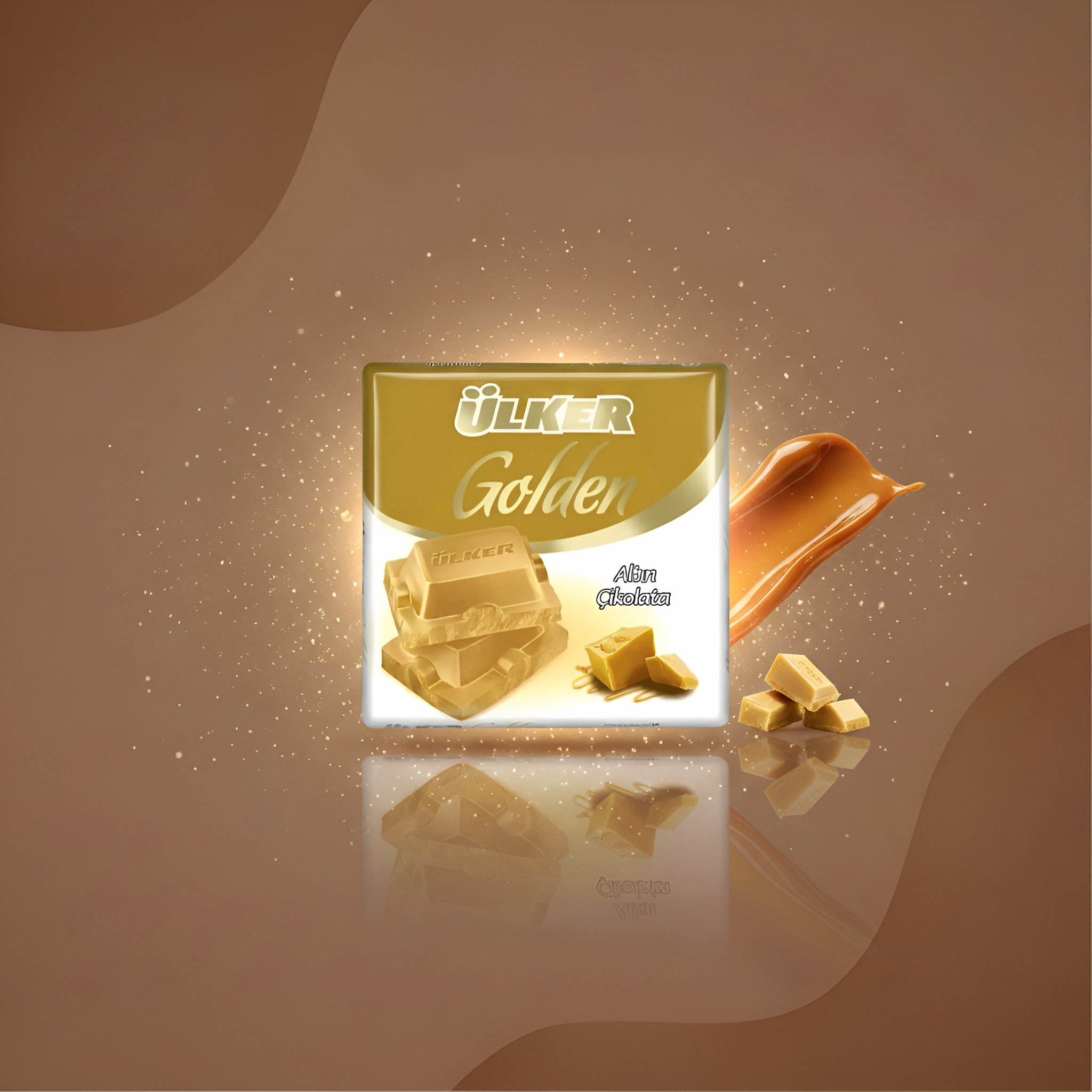 Шоколад Ülker Golden карамелизированный белый 60 г