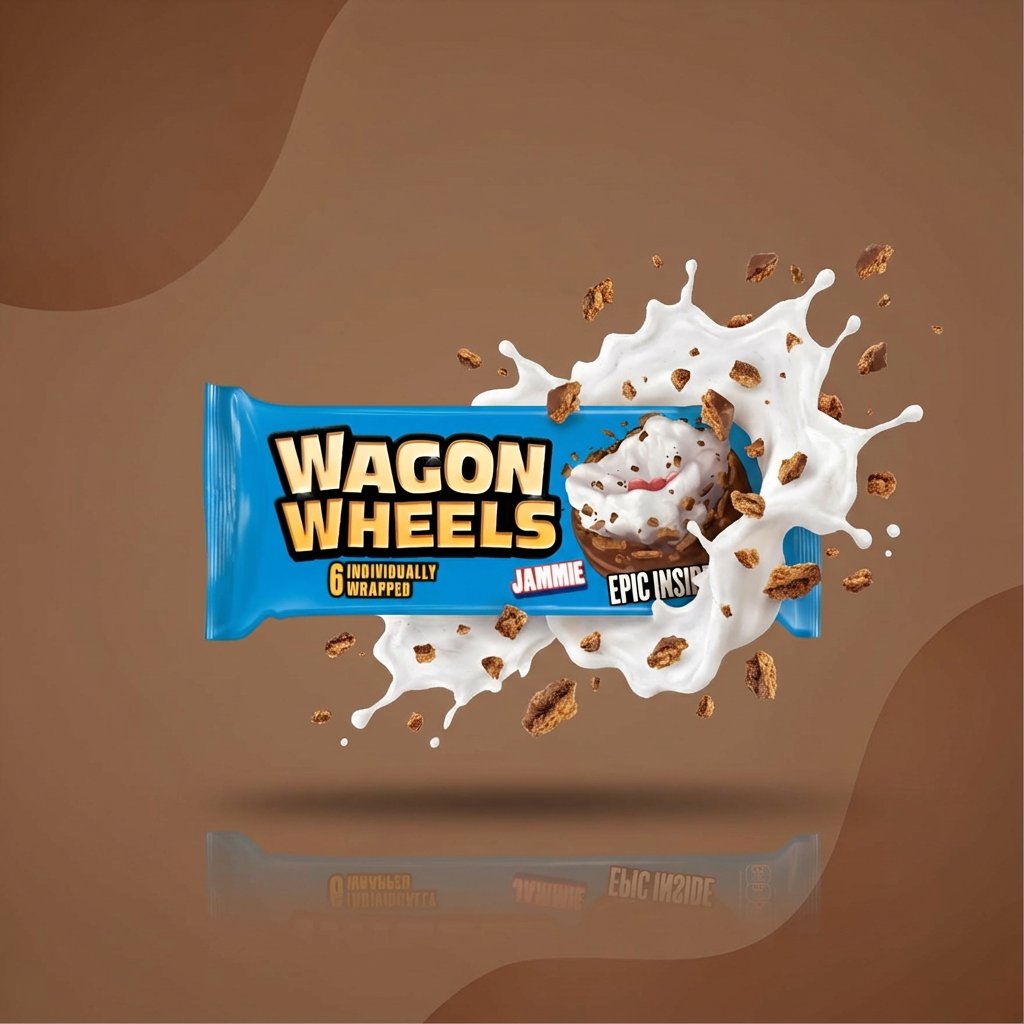 Печенье Wagon Wheels Jammie с маршмеллоу и джемом 229 г