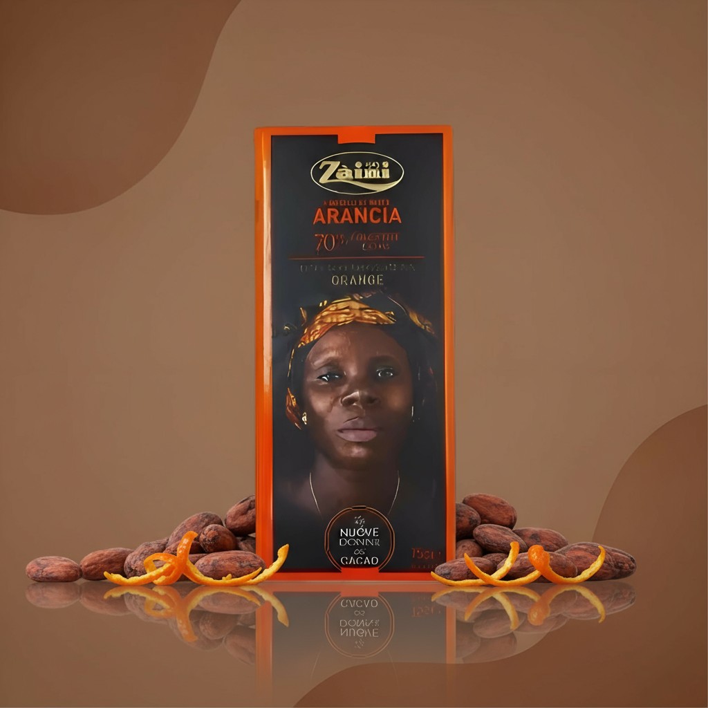 Zaini Arancia, тёмный шоколад 70%, 75 г